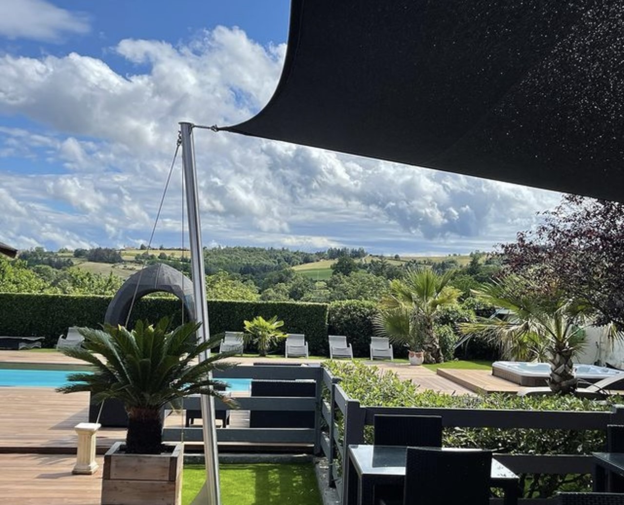 Vue depuis la terrasse du restaurant